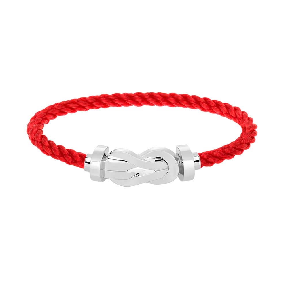 [⭐Luxery]CHANCE LARGE 8 FIGURE BUCKLE NO DIAMOND BRACELET SILVER