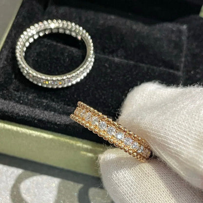 [⭐Luxery]PERLEE DIAMOND ROSE GOLD RING