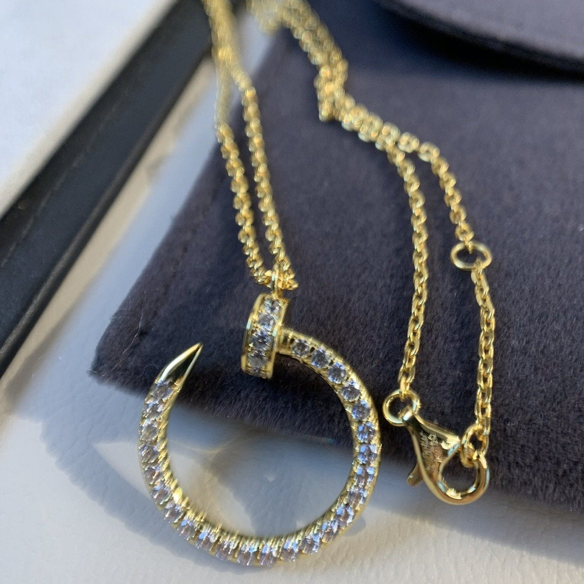 [⭐Luxery]JUSTE NECKLACE GOLD DIAMONDS