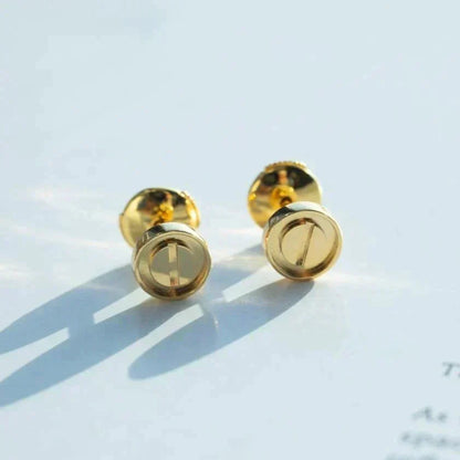 [⭐Luxery]LOVE EARRINGS GOLD 10MM