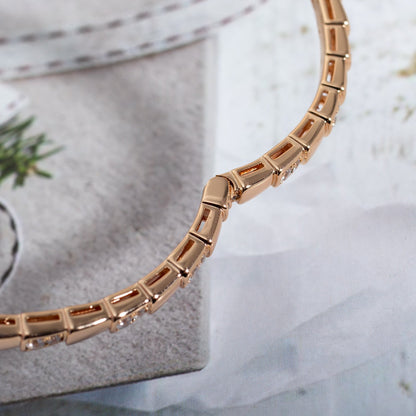[⭐Luxery]SERPENTI BRACELET PINK GOLD DIAMOND