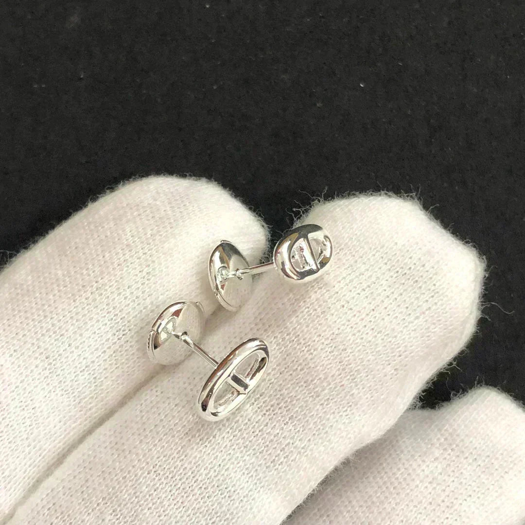 [⭐Luxery]CHAINE SMALL EARRINGS GOLD AND SILVER