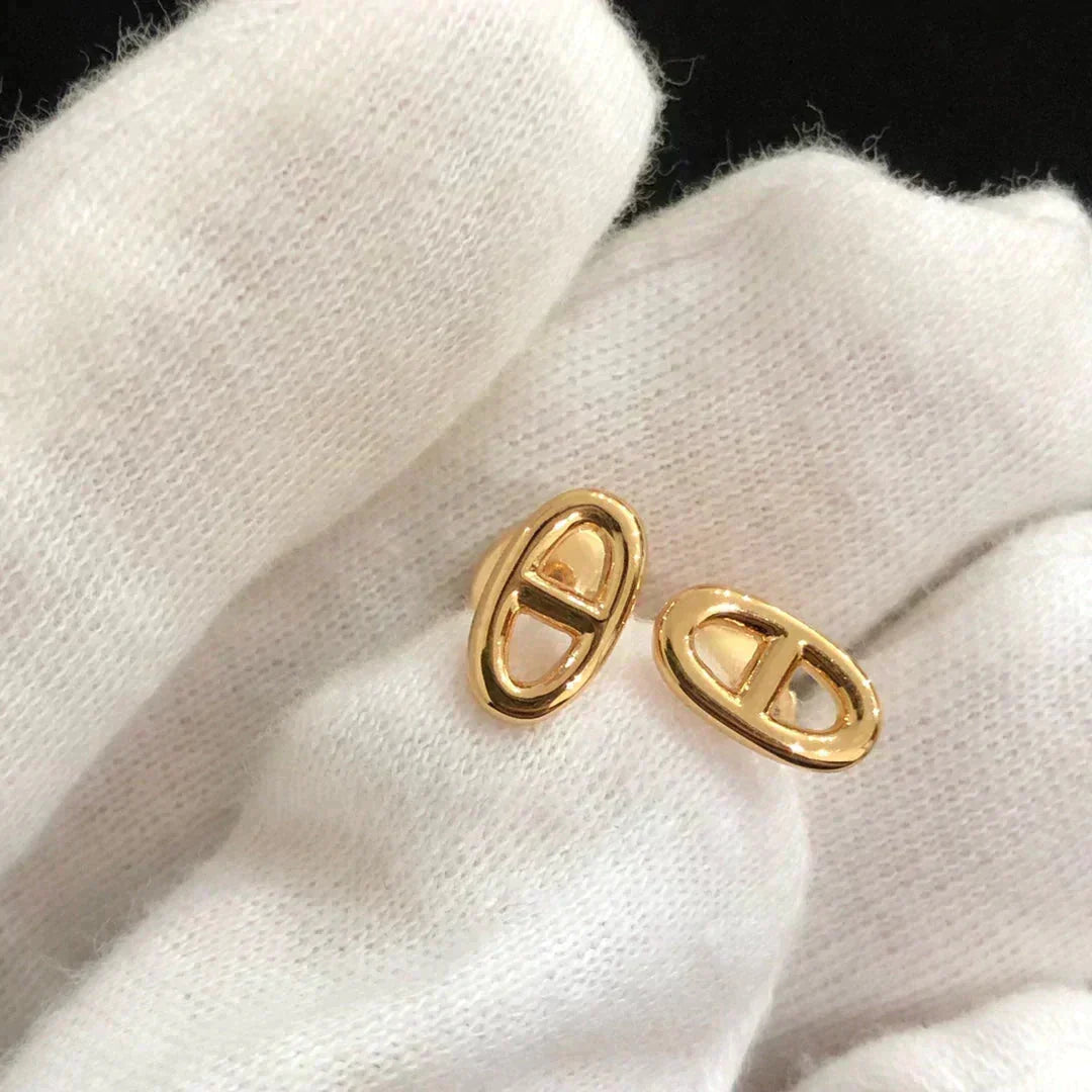 [⭐Luxery]CHAINE SMALL EARRINGS GOLD AND SILVER