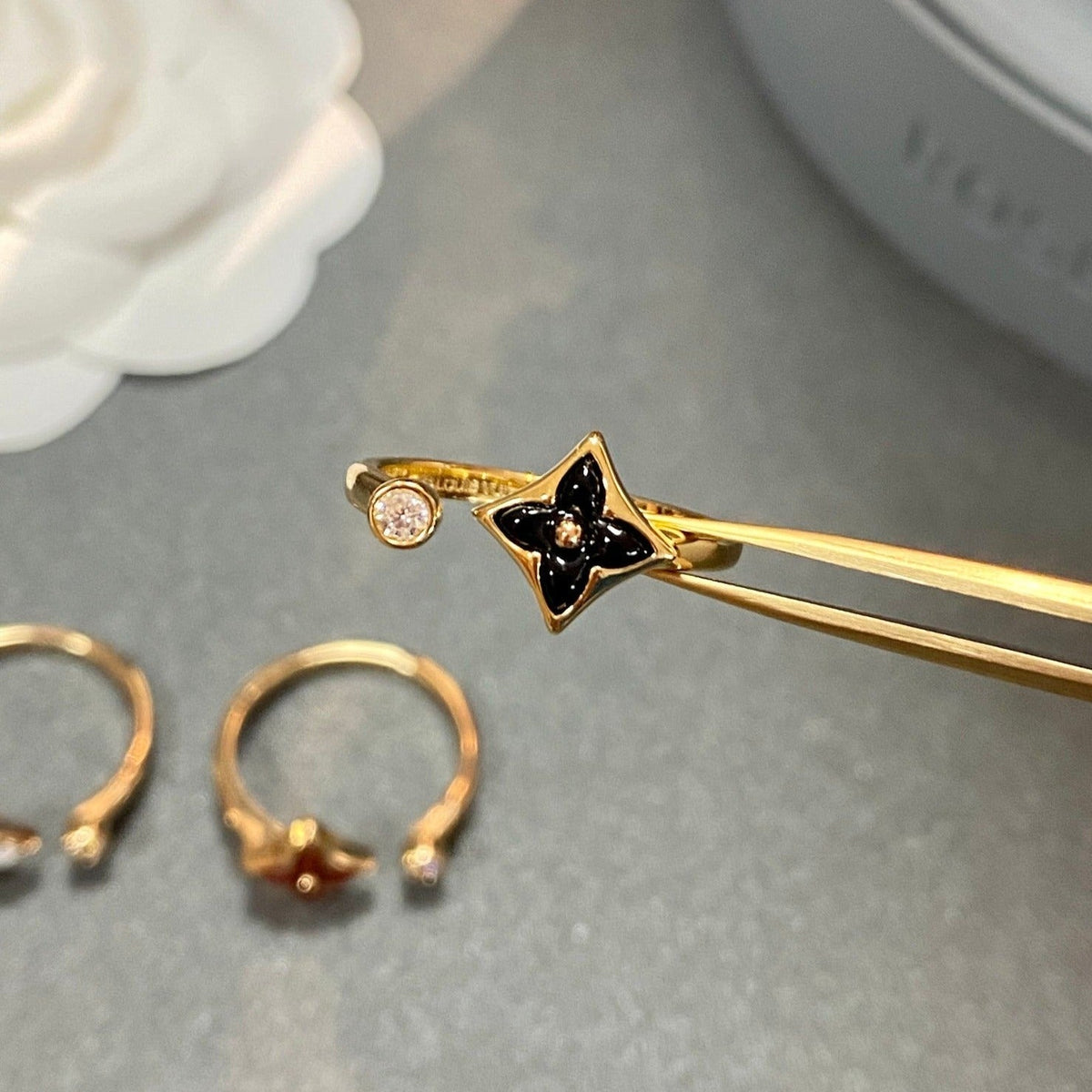 [⭐Luxery]STAR 1 DIAMOND OPEN RING