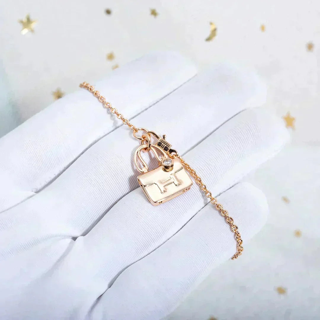 [⭐Luxery]AMULETTE PEDANT ROSE GOLD NECKLACE