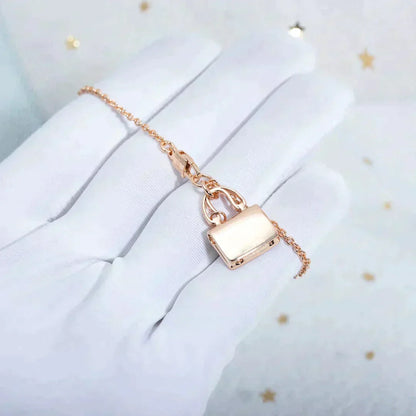 [⭐Luxery]AMULETTE PEDANT ROSE GOLD NECKLACE