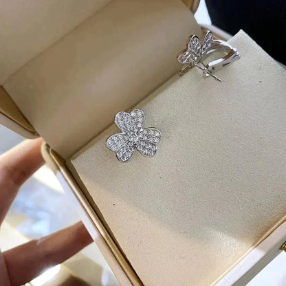 [⭐Luxery]CLOVER COMOS DIAMOND EARRINGS SILVER