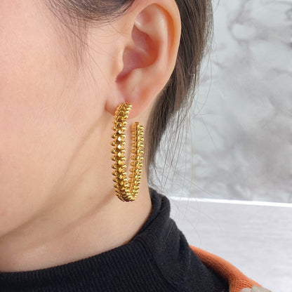 [⭐Luxery]CLASH HOOP EARRINGS