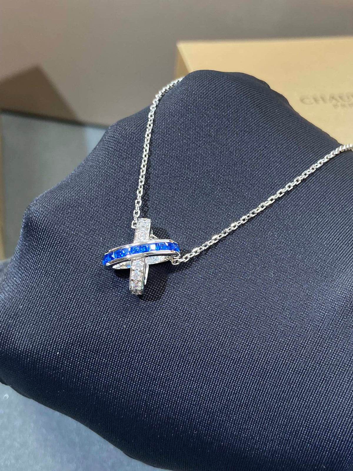 [⭐Luxery]LIENS DIAMOND SILVER NECKLACE