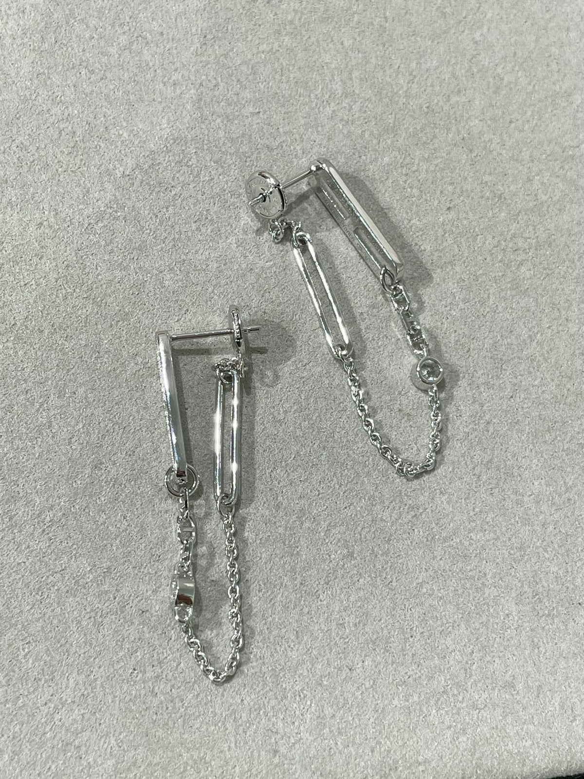 [⭐Luxery]CHAINE CHAOS DIAMOND DROP EARRINGS