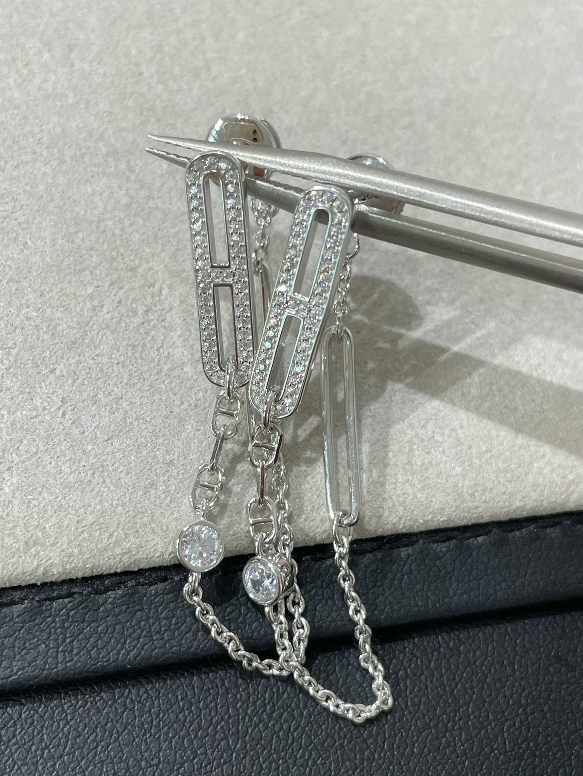 [⭐Luxery]CHAINE CHAOS DIAMOND DROP EARRINGS