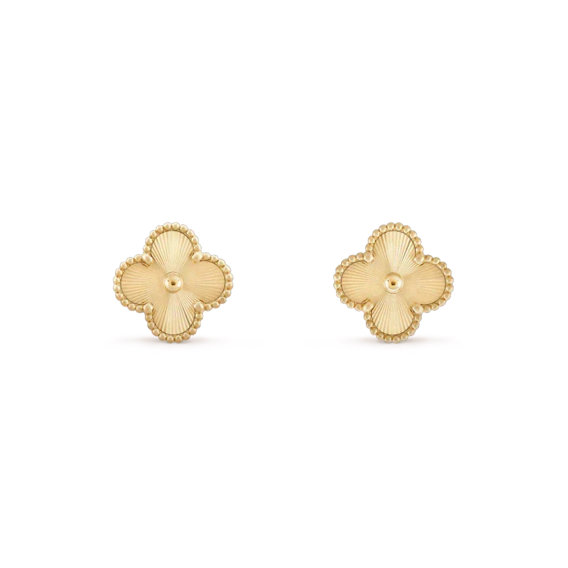 [⭐Luxery]CLOVER MINI 9.5MM LASER EARRINGS