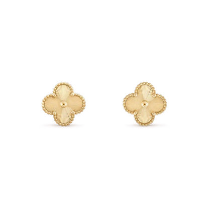[⭐Luxery]CLOVER MINI 9.5MM LASER EARRINGS