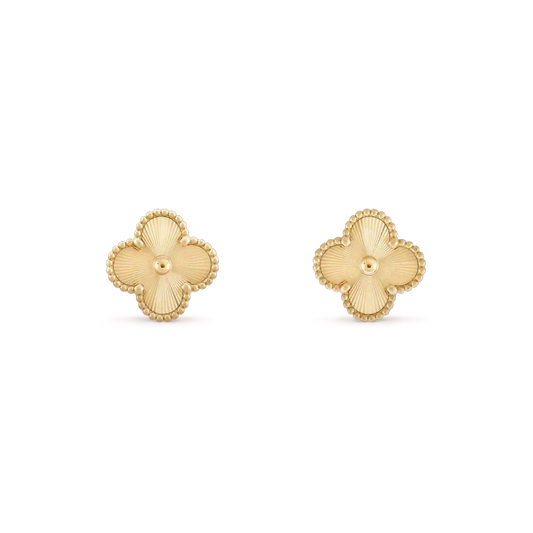[⭐Luxery]CLOVER MINI 9.5MM LASER EARRINGS