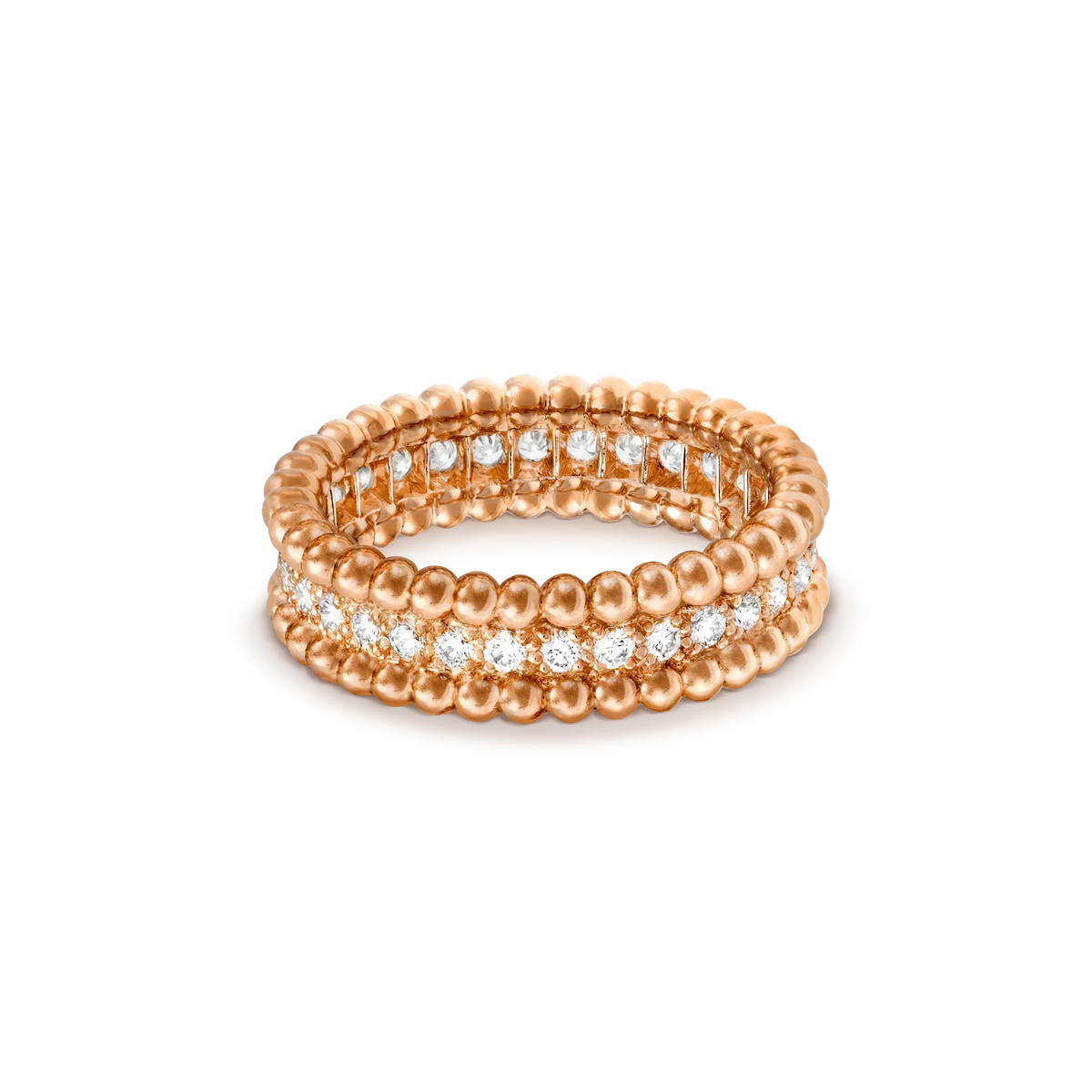 [⭐Luxery]PERLEE DIAMOND ROSE GOLD RING