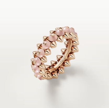 [⭐Luxery]CLASH ELEGANT ROSE GOLD RING FEATURING NATURAL AGATE
