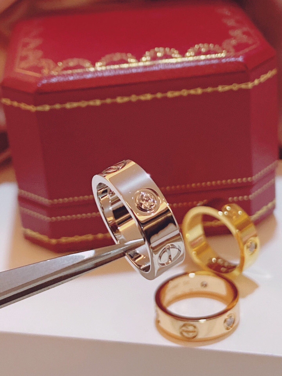 [⭐Luxery]Three-Diamond Ring