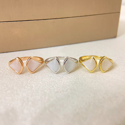 [⭐Luxery]DOUBLE SKIRT PATTERN OPEN RING