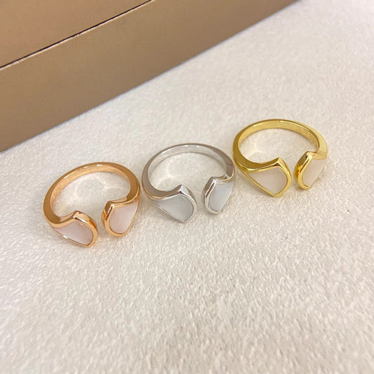 [⭐Luxery]DOUBLE SKIRT PATTERN OPEN RING