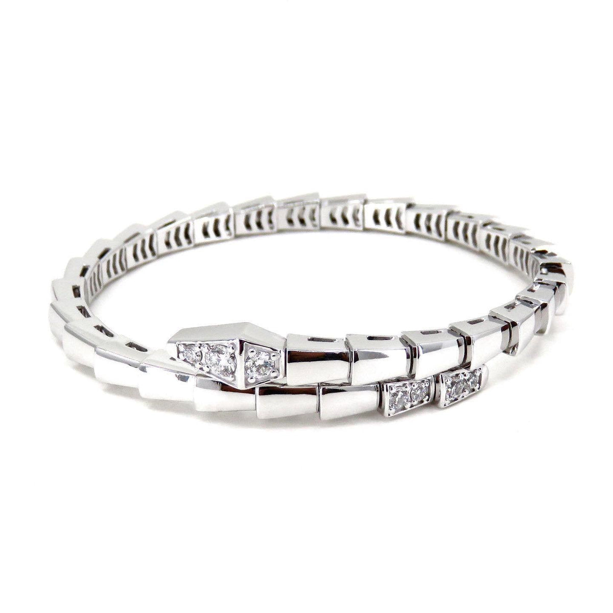 [⭐Luxery]SERPENTI BRACELET DIAMONDS SILVER