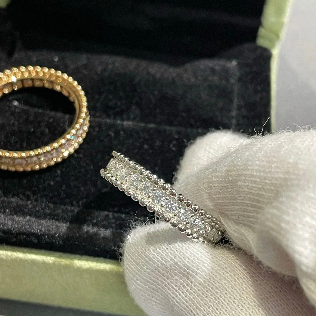 [⭐Luxery]PERLEE DIAMOND ROSE GOLD RING
