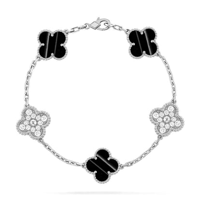 [⭐Luxery] CLOVER 5 MOTIF PULSAR STONE BRACELET COLLECTION