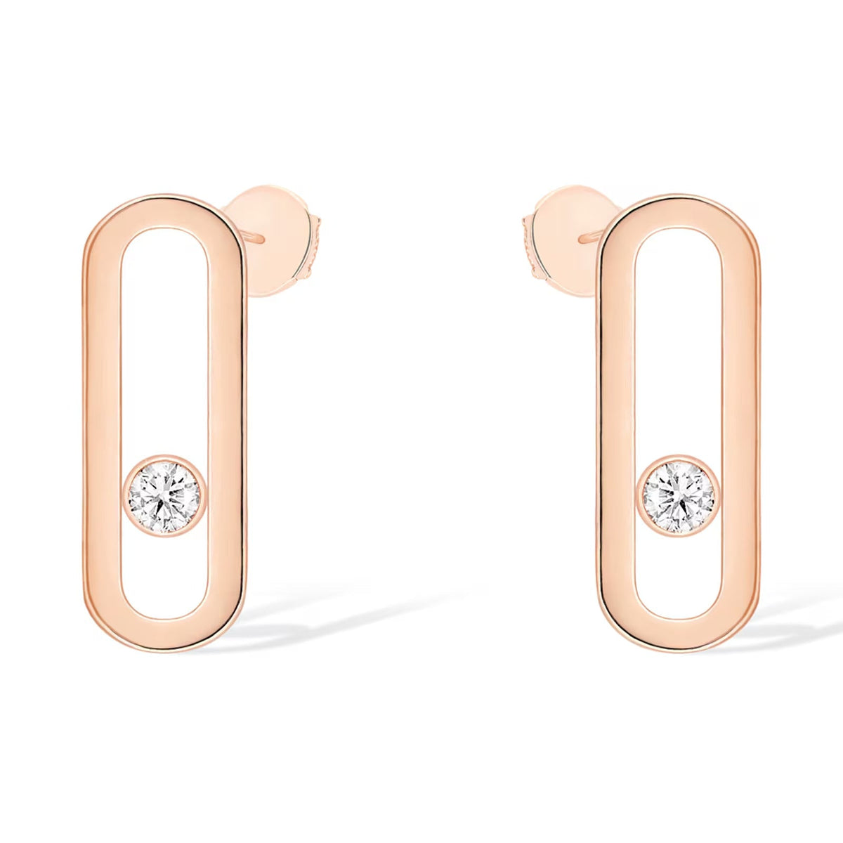 [⭐Luxery]MOVE UNO SMALL 1 DIAMOND EARRINGS