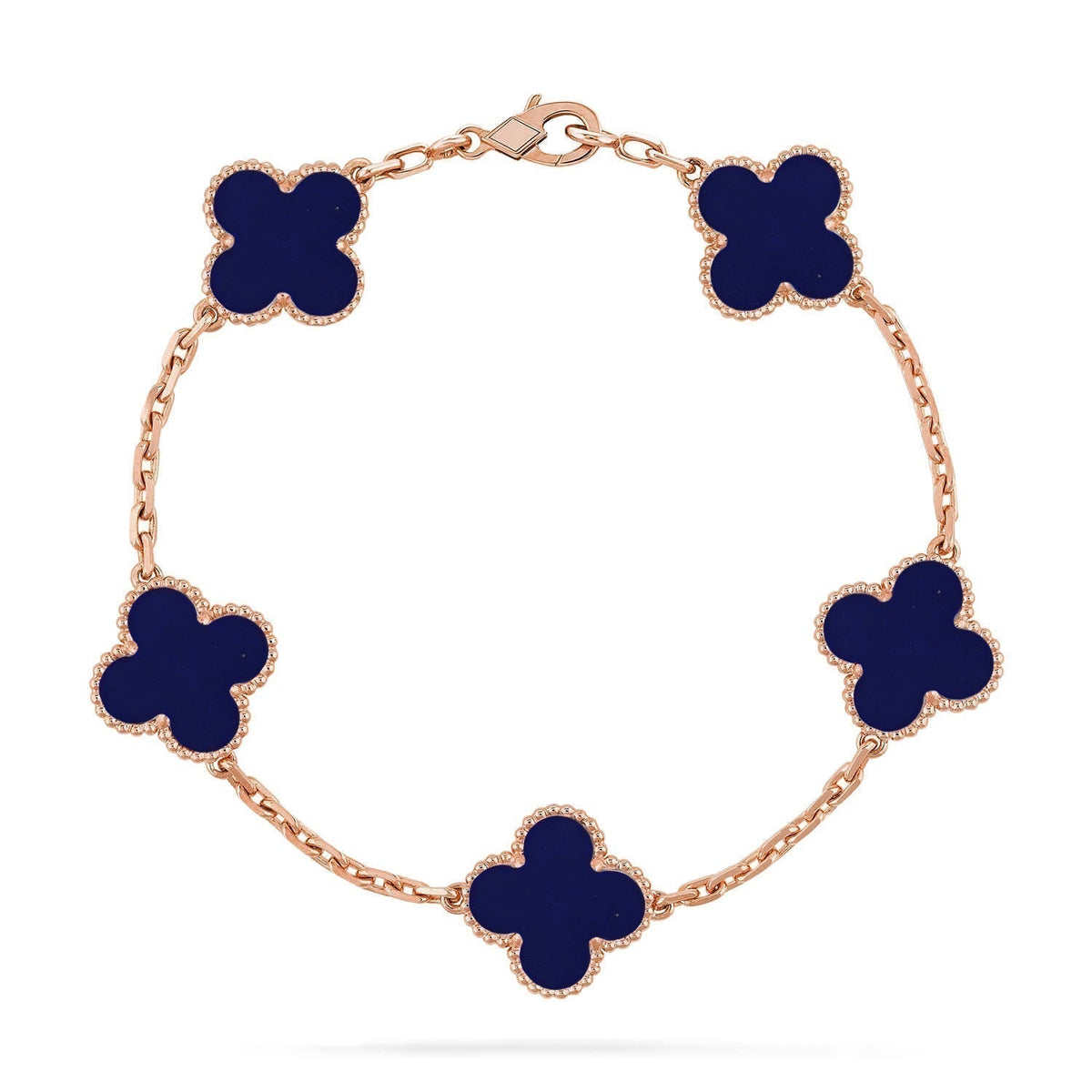 [⭐Luxery]CLOVER 5 MOTIF LAPIS LAZULI BRACELET COLLECTION