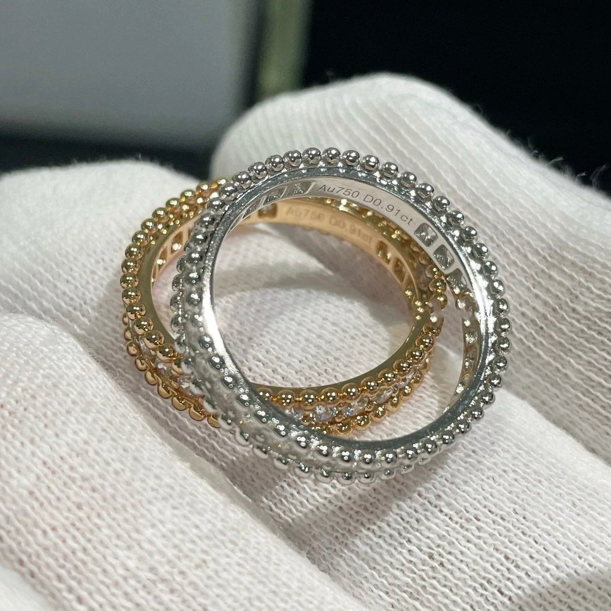 [⭐Luxery]PERLEE DIAMOND SILVER RING