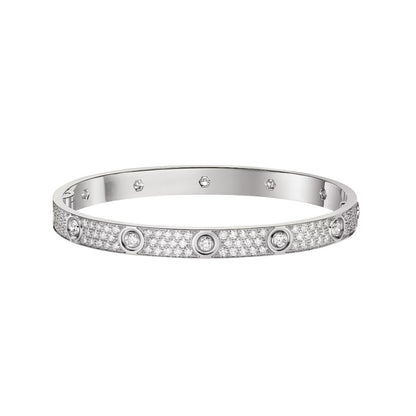 [⭐Luxery]LOVE BRACELET 6.1MM DIAMOND-PAVED 10 BIG DIAMONDS