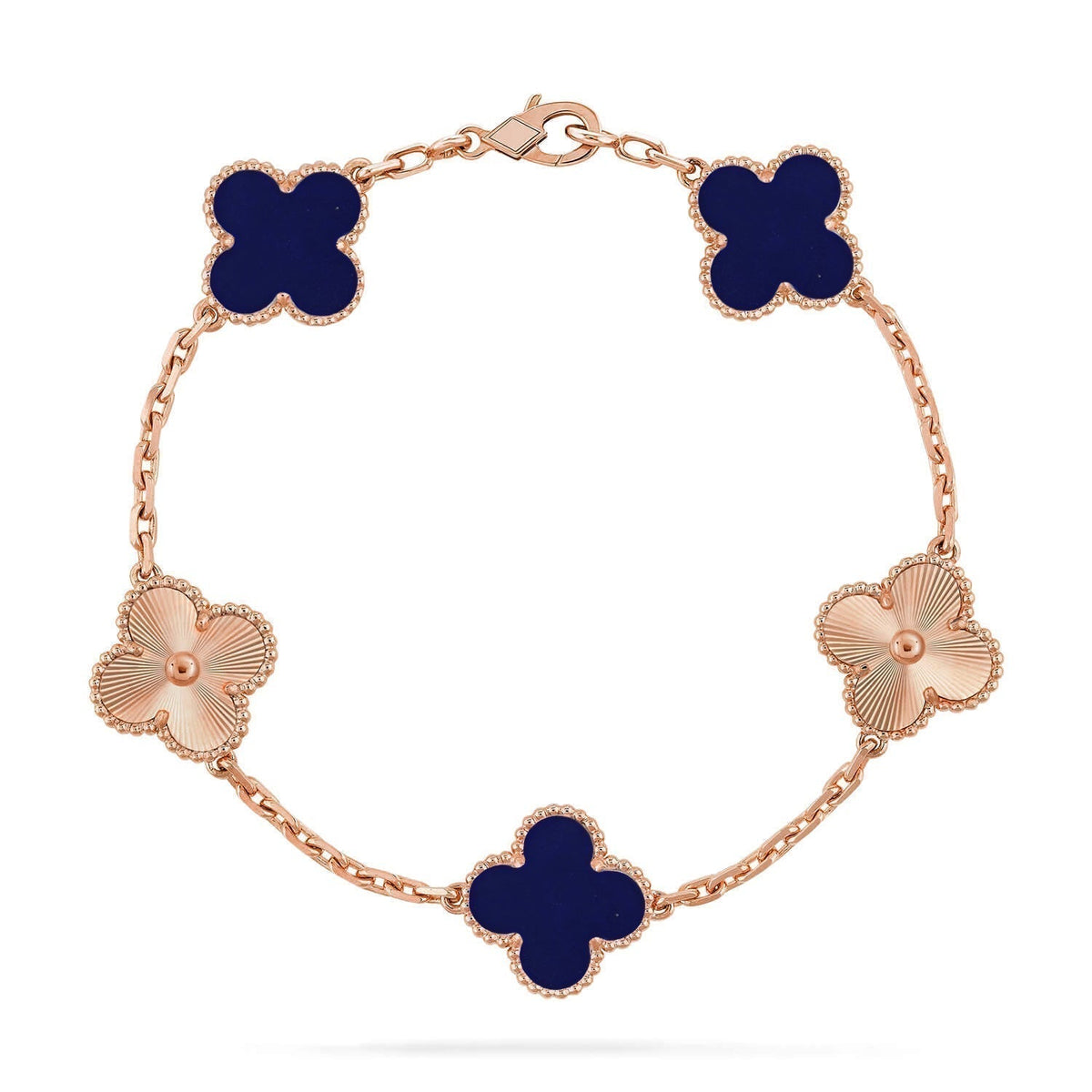 [⭐Luxery]CLOVER 5 MOTIF LAPIS LAZULI BRACELET COLLECTION