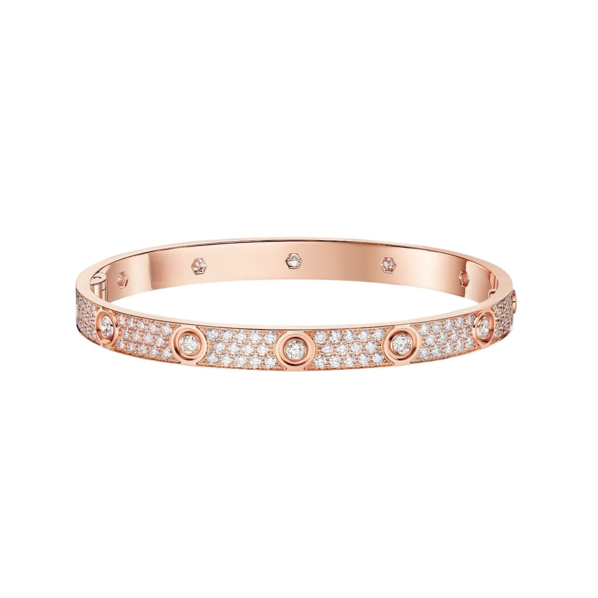 [⭐Luxery]LOVE BRACELET 6.1MM DIAMOND-PAVED 10 BIG DIAMONDS