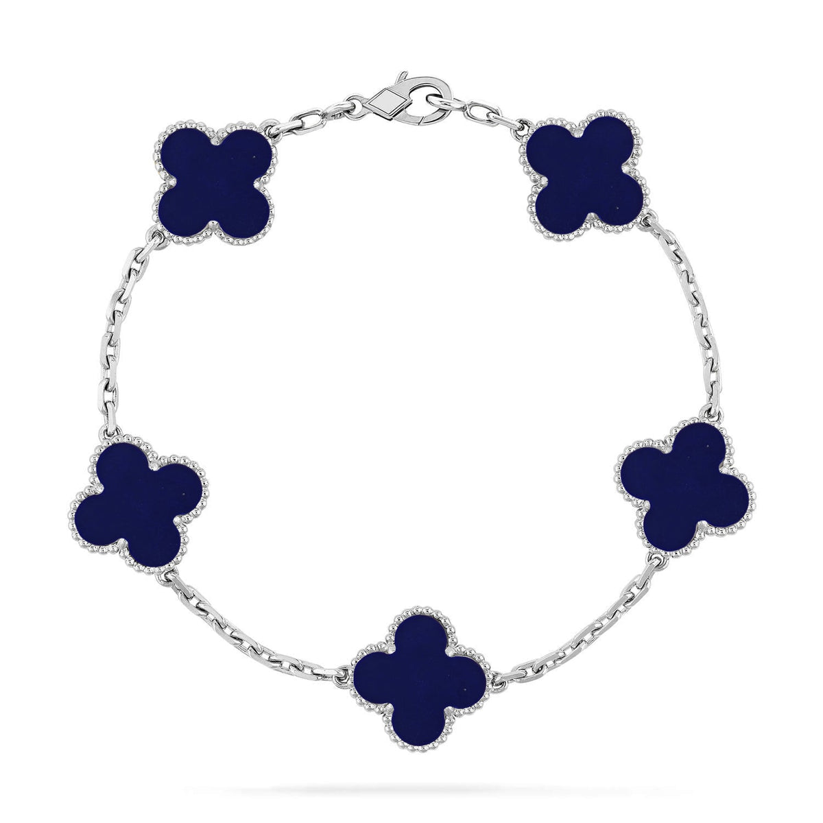 [⭐Luxery]CLOVER 5 MOTIF LAPIS LAZULI BRACELET COLLECTION