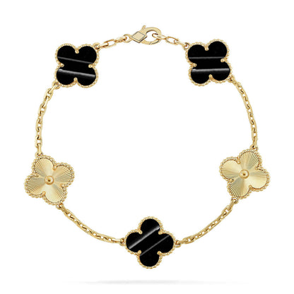 [⭐Luxery] CLOVER 5 MOTIF PULSAR STONE BRACELET COLLECTION