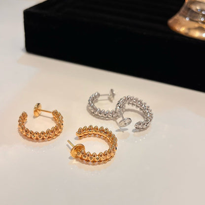[⭐Luxery]CLASH SMALL HOOP EARRINGS