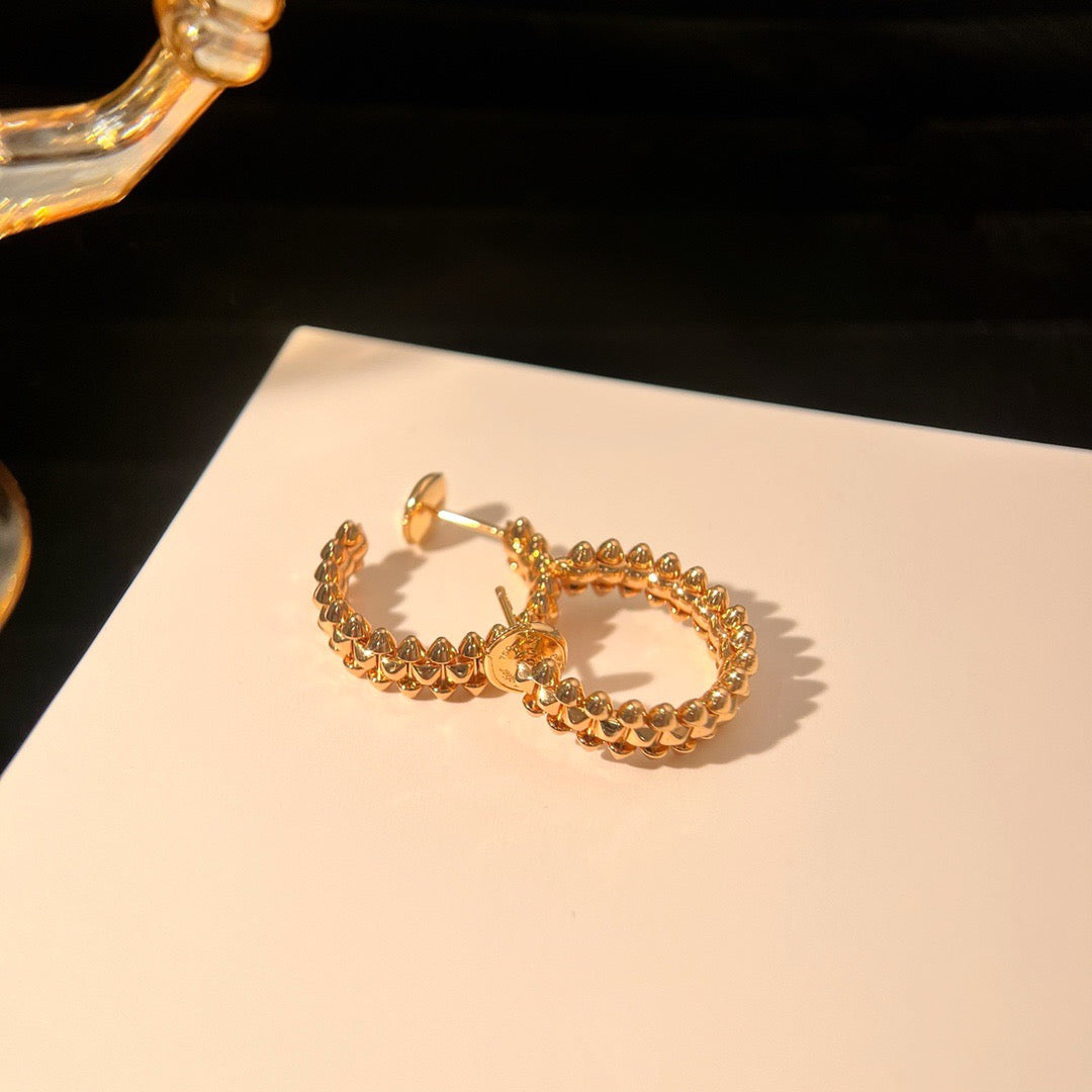 [⭐Luxery]CLASH SMALL HOOP EARRINGS
