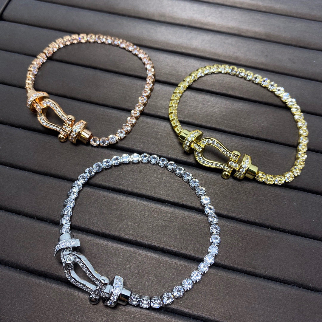 [⭐Luxery]FORCE  HORSESHOE  DIAMOND TENNIS BRACELET