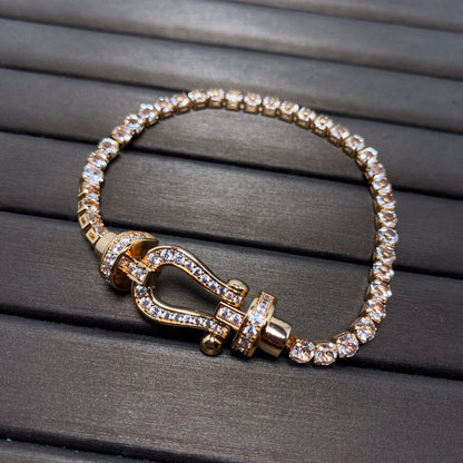 [⭐Luxery]FORCE  HORSESHOE  DIAMOND TENNIS BRACELET
