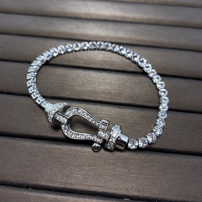 [⭐Luxery]FORCE  HORSESHOE  DIAMOND TENNIS BRACELET