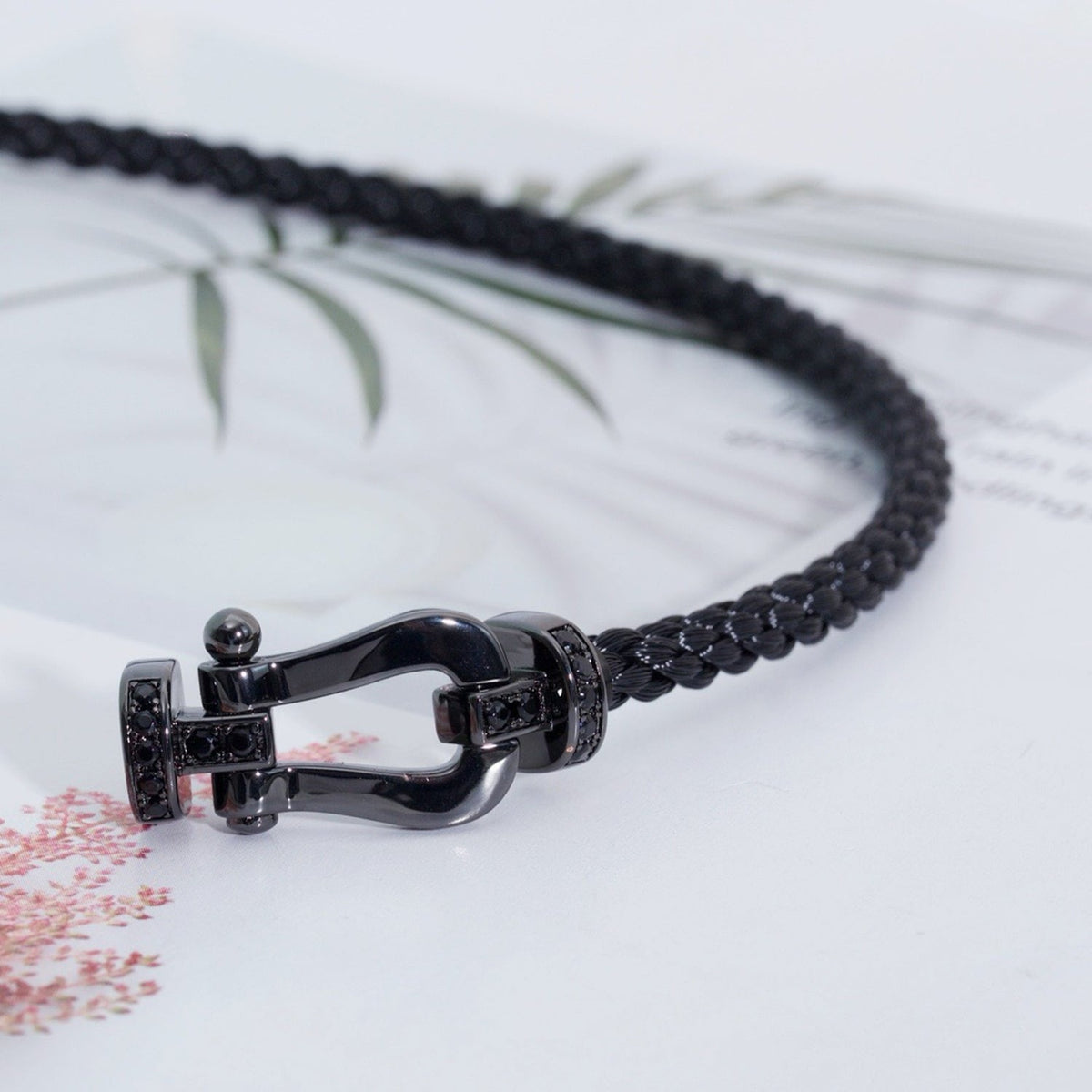 [⭐Luxery]FORCE LARGE SERIES HORSESHOE BLACK SAMURAI BRACELET