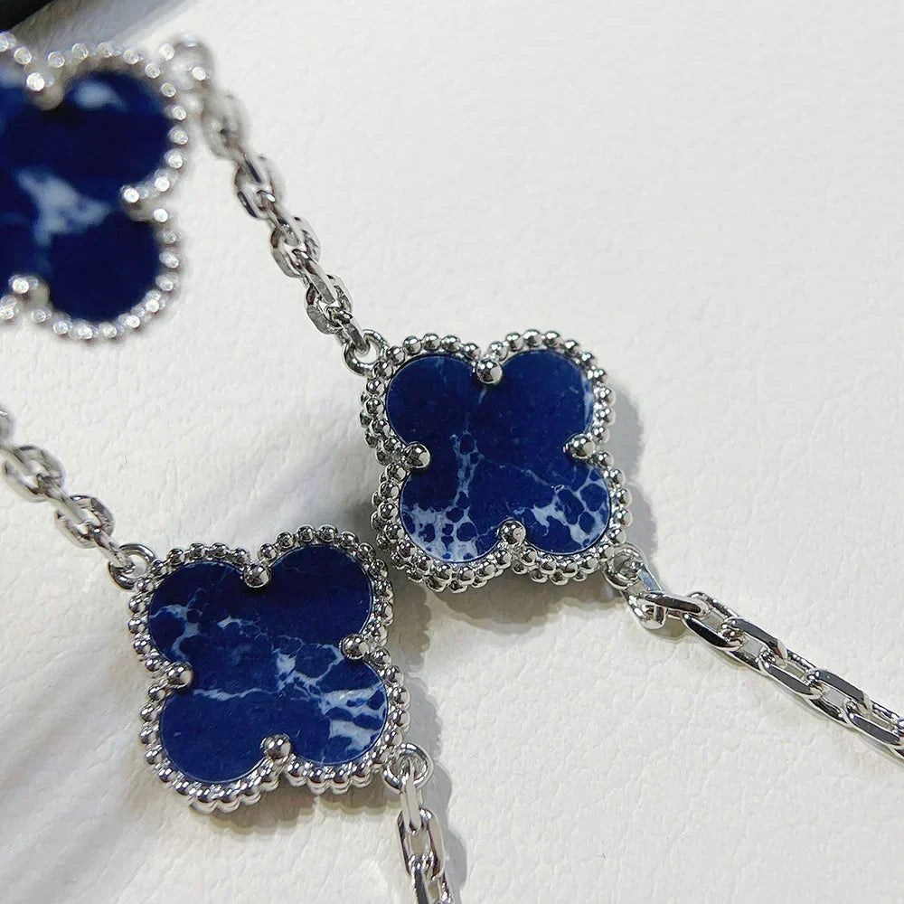 [⭐Luxery]CLOVER 5 MOTIF PIETERSITE BRACELET COLLECTION
