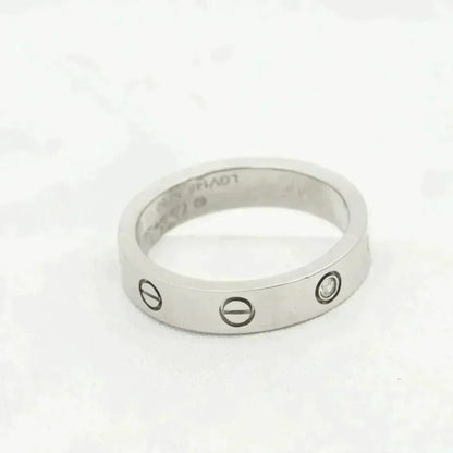 [⭐Luxery]LOVE RING 4MM 1 DIAMOND SILVER