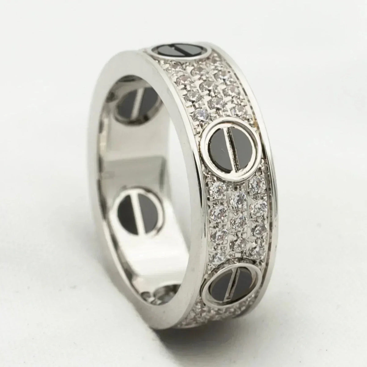[⭐Luxery]LOVE RING 5.5MM DIAMONDS PAVED CERAMIC