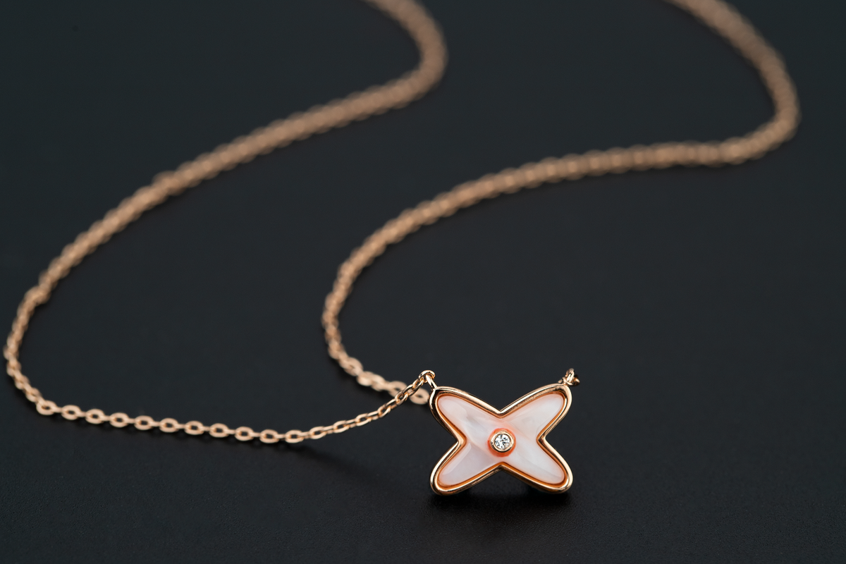 [⭐Luxery]JEUX DE NECKLACE 1 DIAMOND