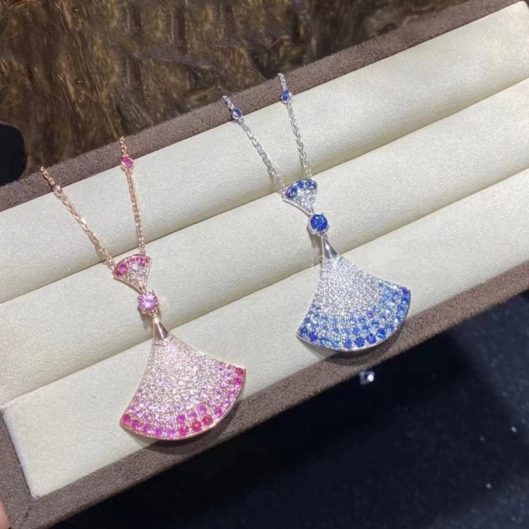[⭐Luxery]DREAM NECKLACE AGATE SILVER DIAMOND