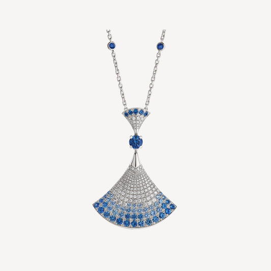 [⭐Luxery]DREAM NECKLACE AGATE SILVER DIAMOND