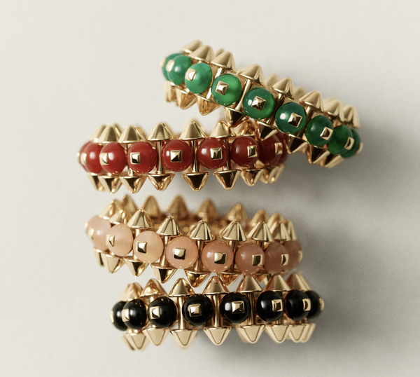 [⭐Luxery]CLASH ELEGANT ROSE GOLD RING FEATURING NATURAL AGATE