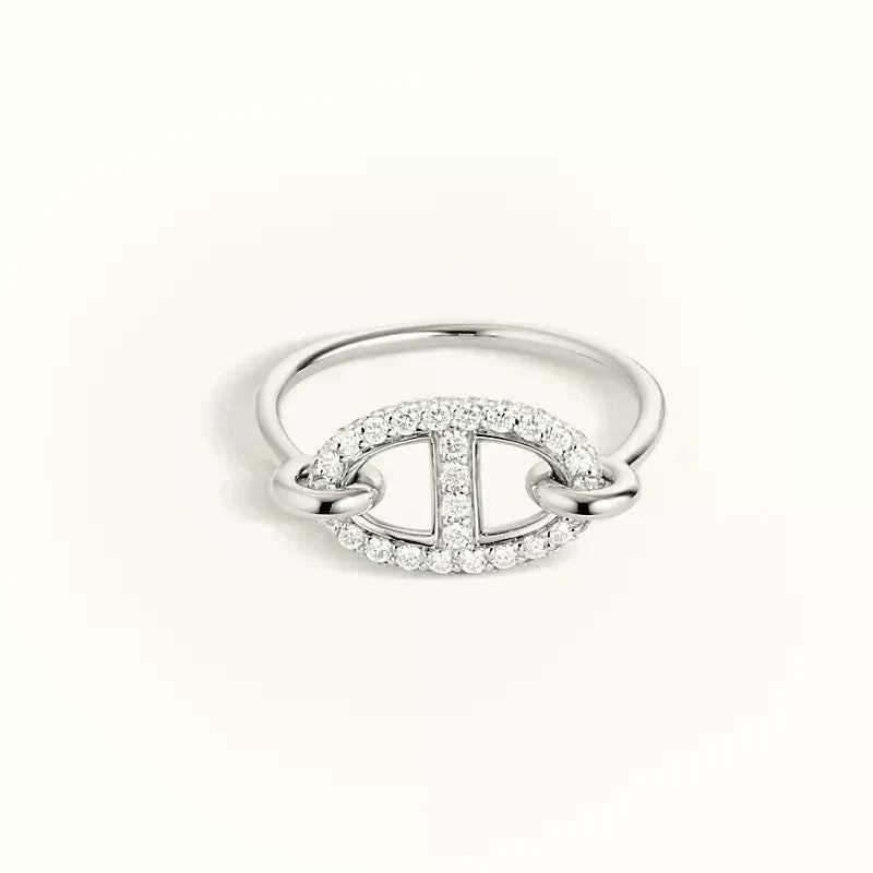 [⭐Luxery]RONDE SMALL SILVER DIAMOND RING