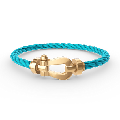 [⭐Luxery]FORCE LARGE HORSESHOE NO DIAMOND BRACELET GOLD