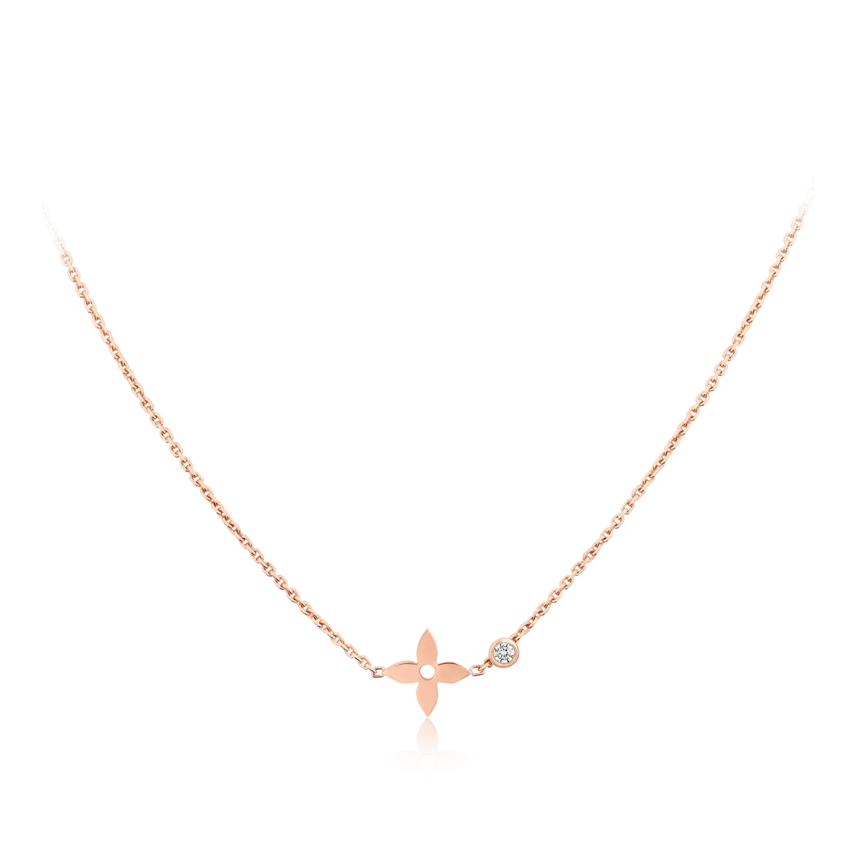 [⭐Luxery]BLOSSOM PENDANT PINK GOLD AND DIAMOND